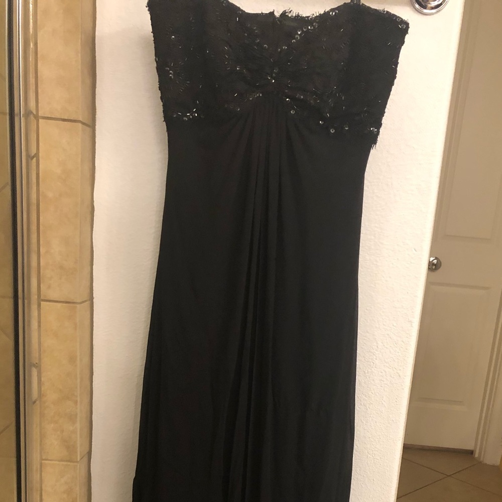 Tadashi Collection Silk Dress w/beaded top